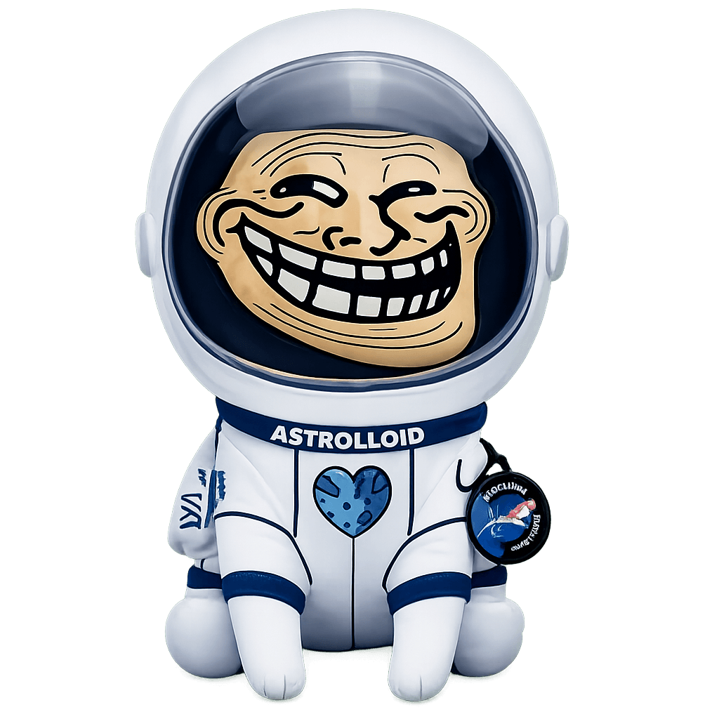 Astrolloid — astronaut troll plushie